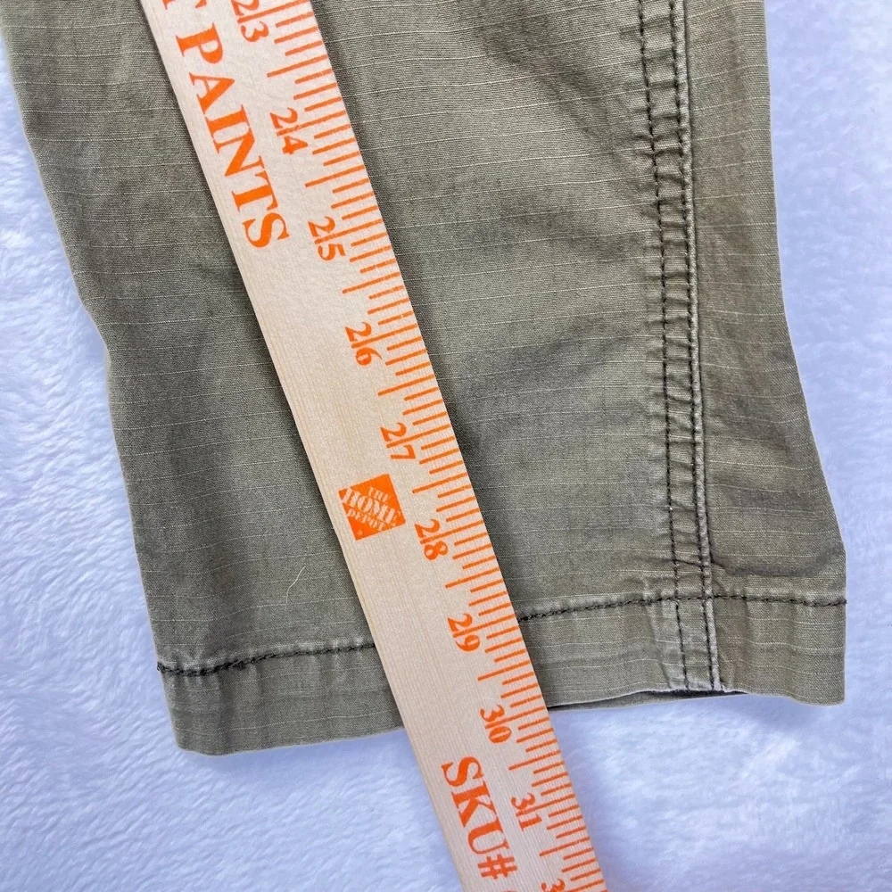 Levi Strauss Two Horse Cargo Skinny Jeans Mens Olive Green Denim Utility - 33X30